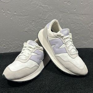 🔥🔥 NEW BALANCE 237 V1 Classic Sneaker Grey/Violet/White Women Sz 9 - EXCELLENT